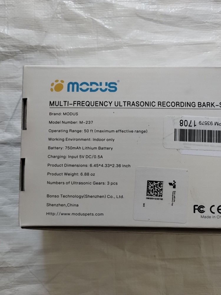 Modus Multi-Frequency Ultrasonic Recording Bark Stop