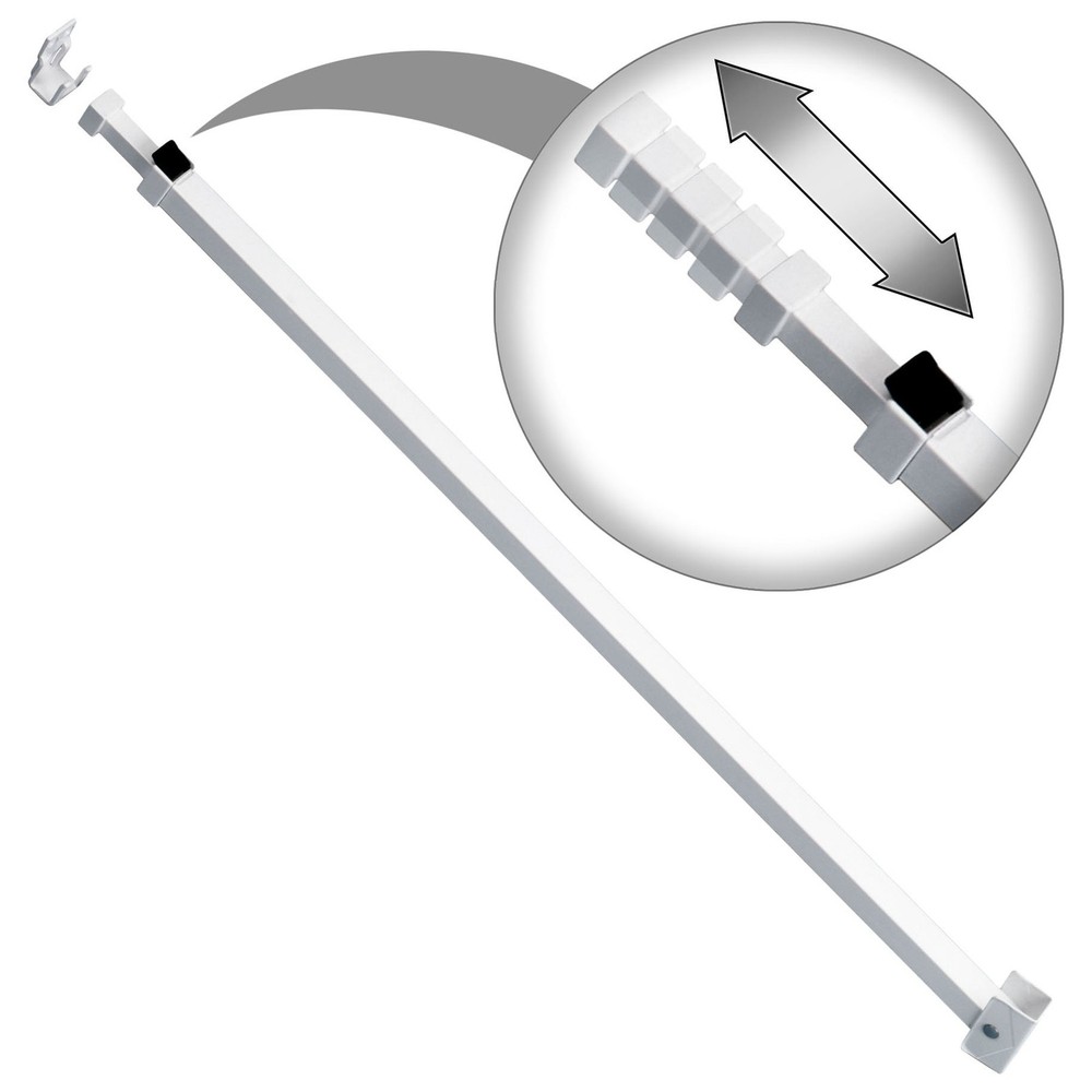 Ideal Security Sliding Door Security Bar w/Childproof Lock, Adjustable, Patio