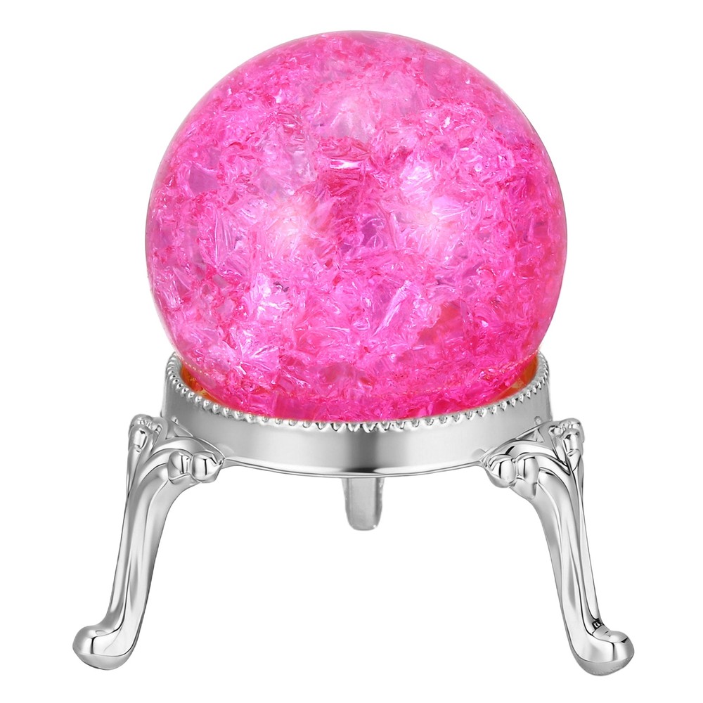 Palla cristallo 40mm, per Rosa/Argento