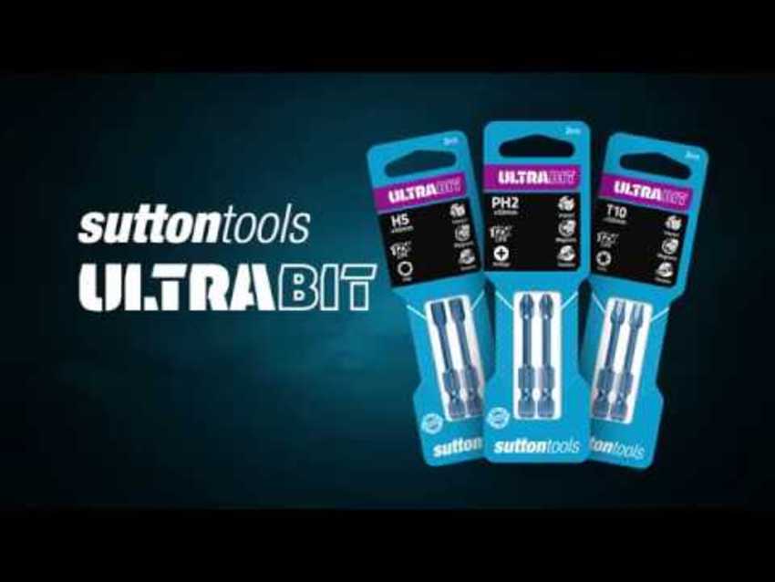 10 x SUTTON IMPACT ULTRABIT SQUARE DRIVE SR2 x 50mm INSERT BITS - GERMAN MADE