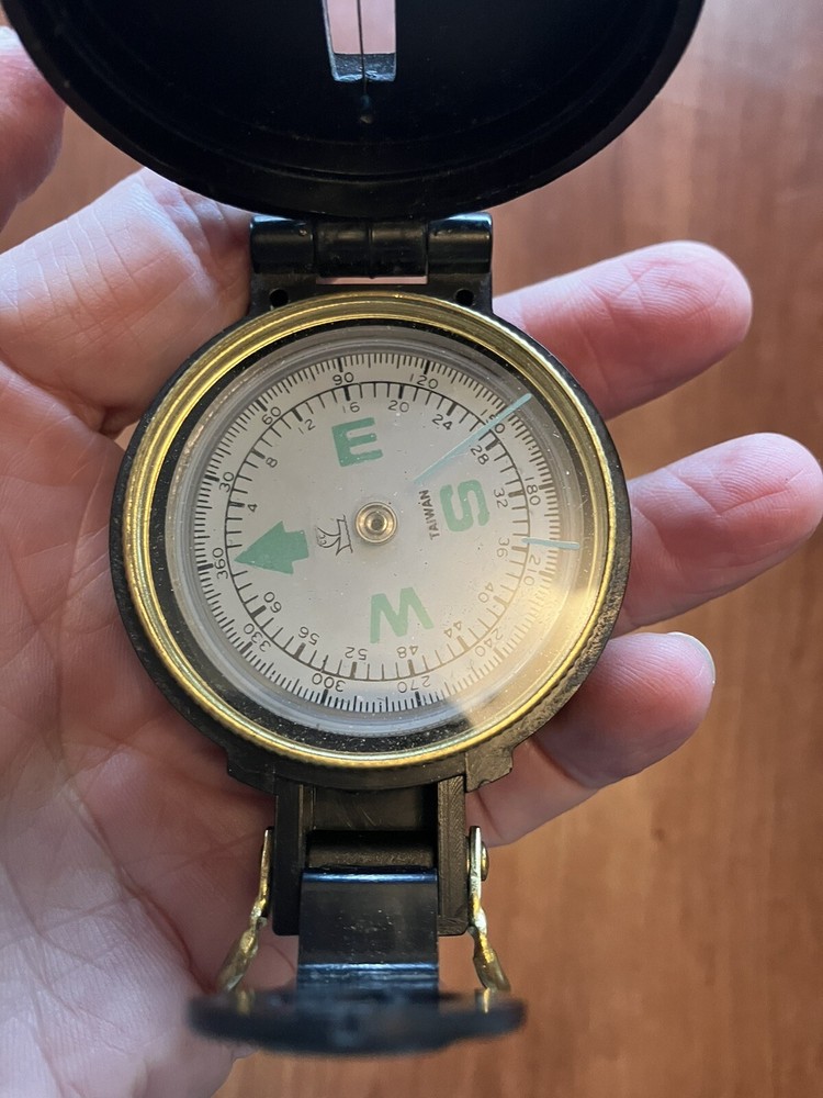 Engineer Lensatic Compass - Black - Great Shape.
