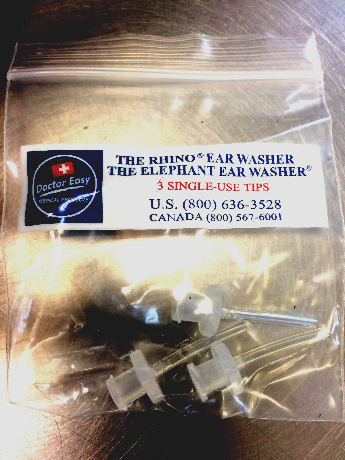 Elephant Ear Washer Bottle System Kit w/Tips, Ear Basin & Washer for Ear Wax