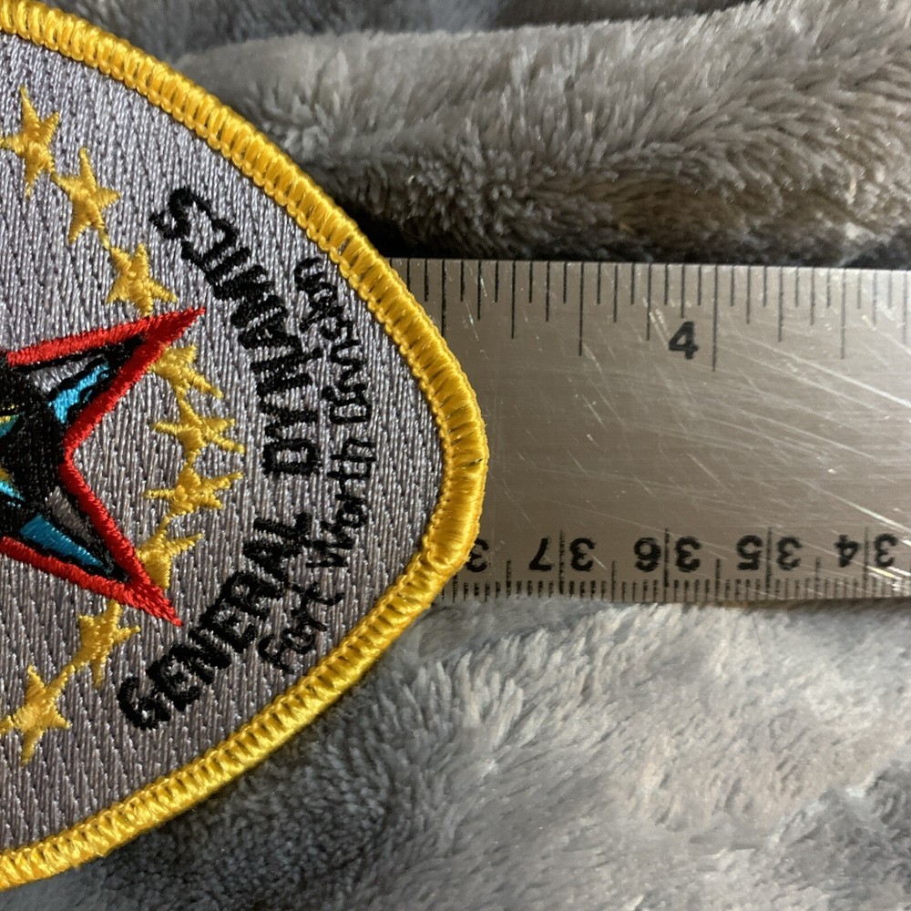 VTG SMALL GENERAL DYNAMICS SECURITY PATCH FT WORTH TEXAS DIV.-gray Background