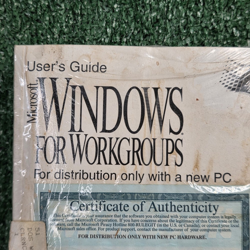 Microsoft MS-DOS 6.22 and Windows for Workgroups (V.3.11) Full Version