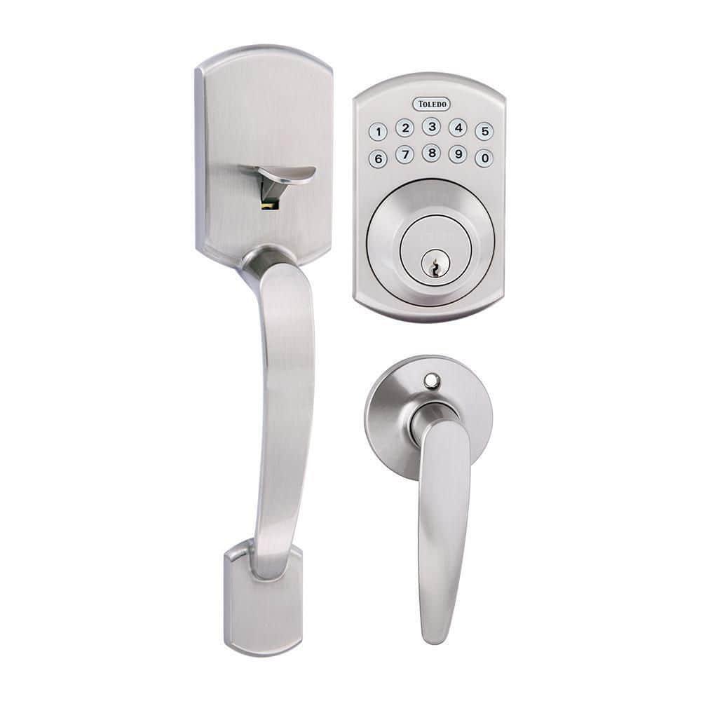 Door Lock Electronic Handle Set Deadbolt Keyless Keypad Lever Security Remotes
