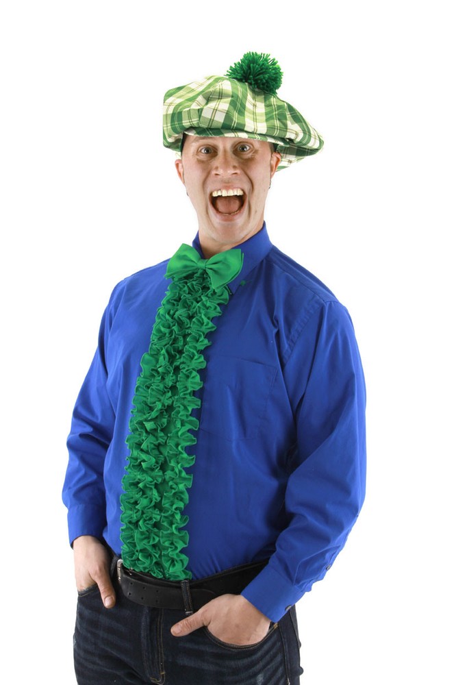 Tuxedo Shirt Front Kit With Matching Bow Tie Ruffled Button Panel & Tie Asst.