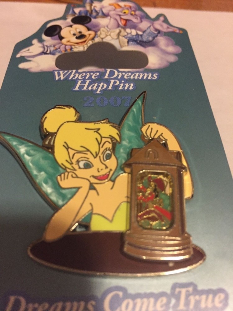 Tinker Bell/ capt. Hook Cage Dreams Come True Disney Pin