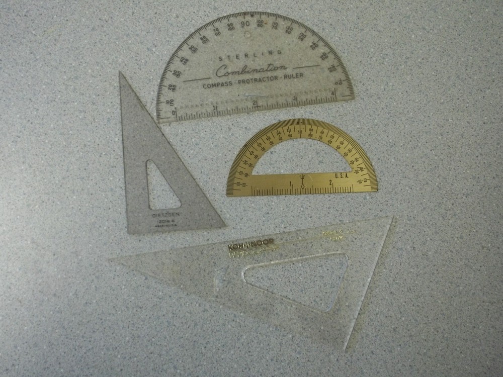 Architectural Drafting book and drafting tools ATS 1955 Beukema, Dietzgen