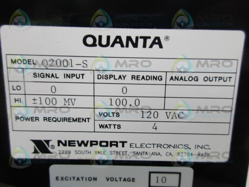 NSNPPORT Q2001-S PANEL METER 120VAC NSMP