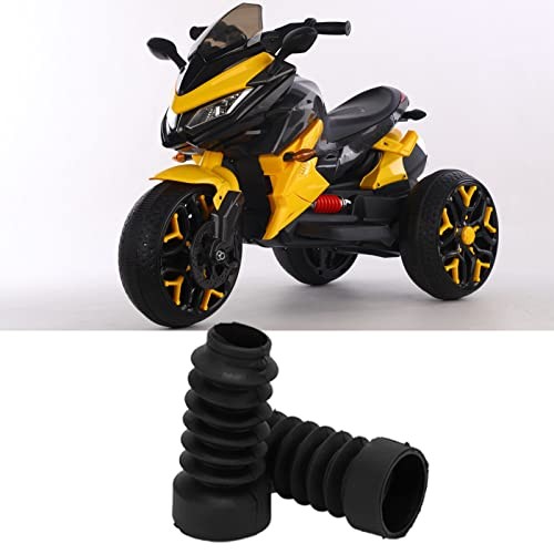 Black Motorcycle Front Fork Boots Dust - Antiaging Dust