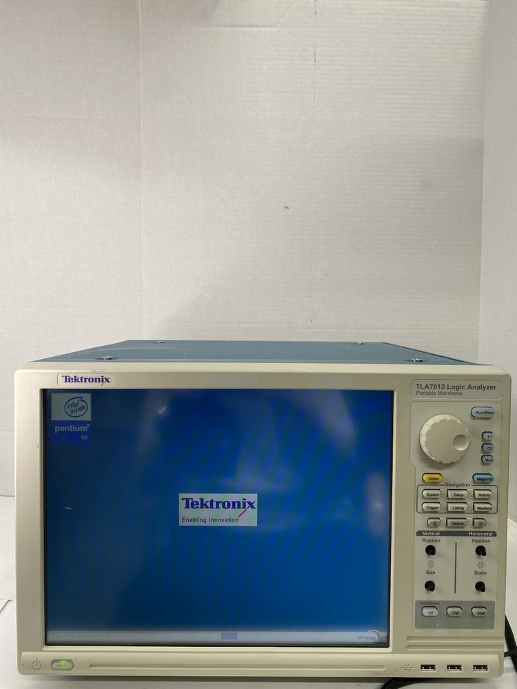 TEKTRONIX TLA7012 LOGIC ANALYZER TOUCH SCREEN with Cover Untested