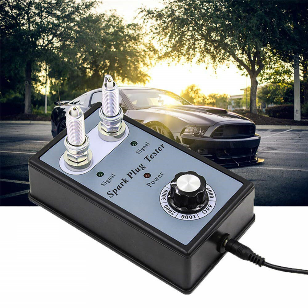 Car Spark Plug Tester Ignition Plug Analyzer Diagnostic Tool Dual Hole AH9