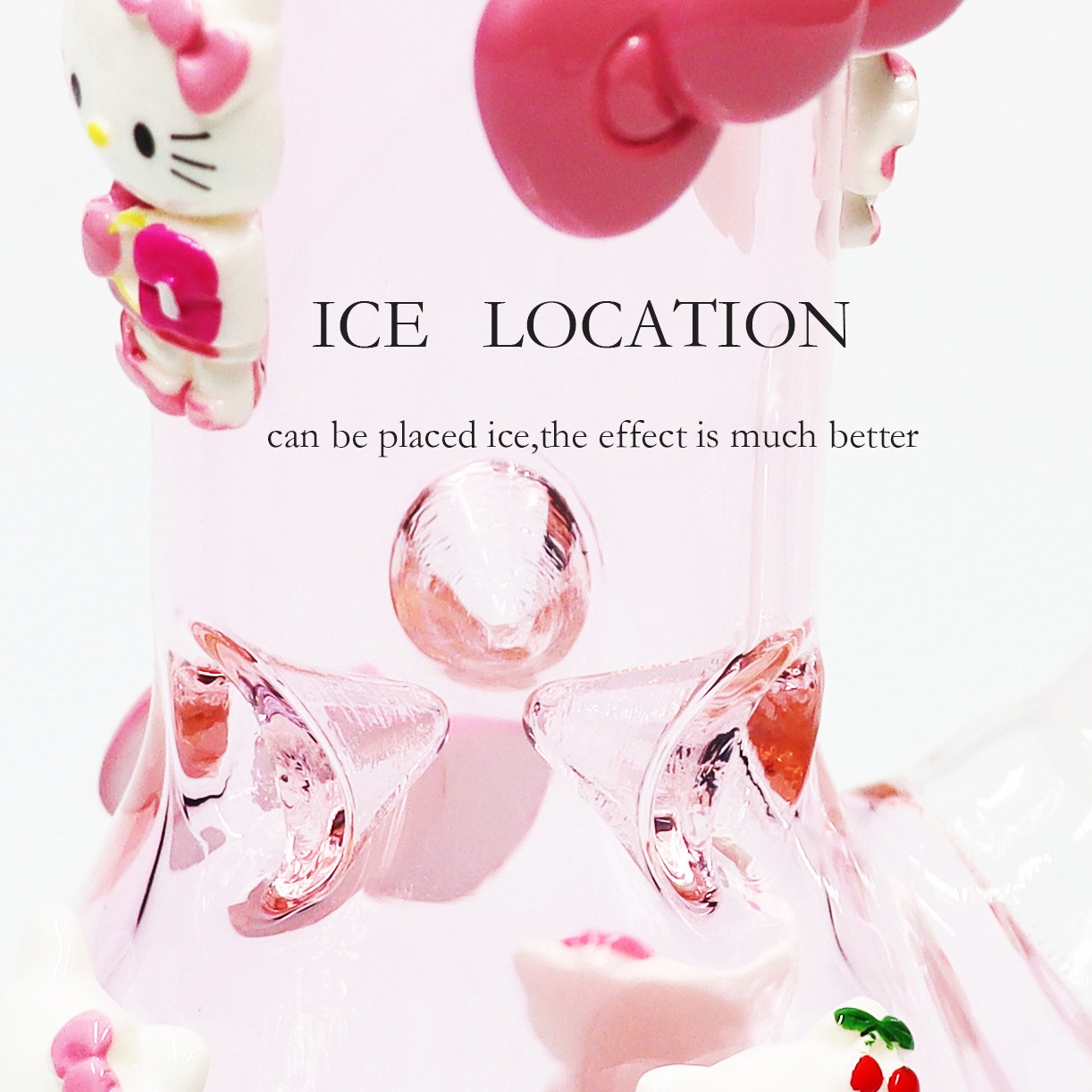 Mini Pink Hello Kitty 6.5''Hookah Glass Smoking Waterpipe BEAKER bong &14mm*USA*