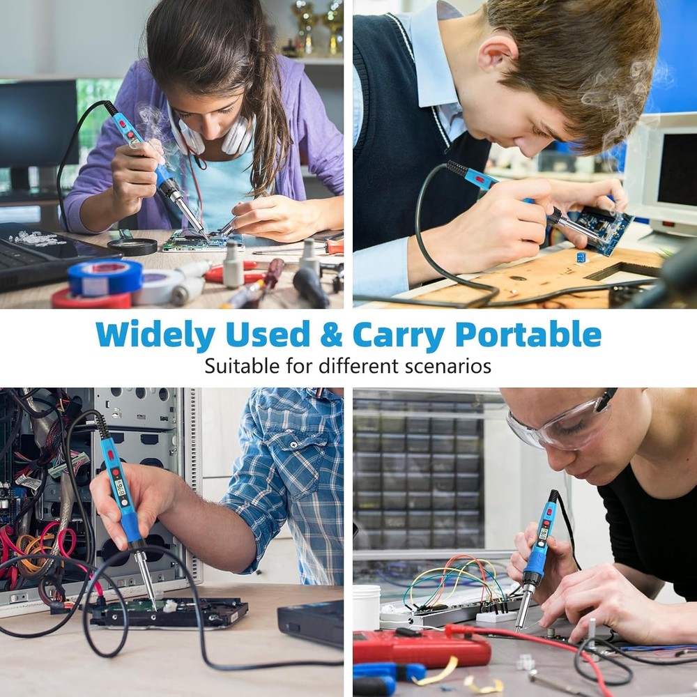 Digital Soldering Iron Kit 80W LCD
