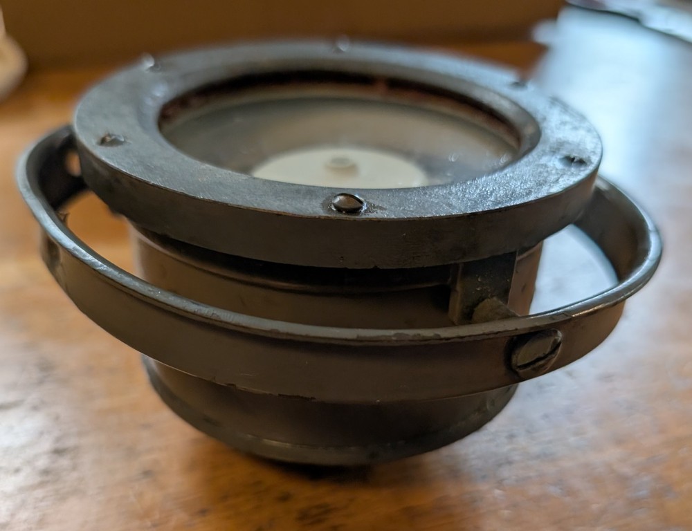 Vintage Nautical Gyroscopic Compass  -Military?