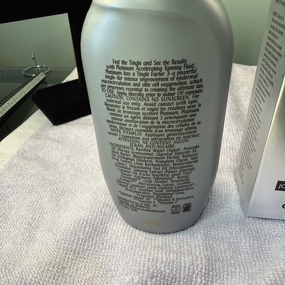 John Abate Accelerating Tanning Lotion Tingle Factor