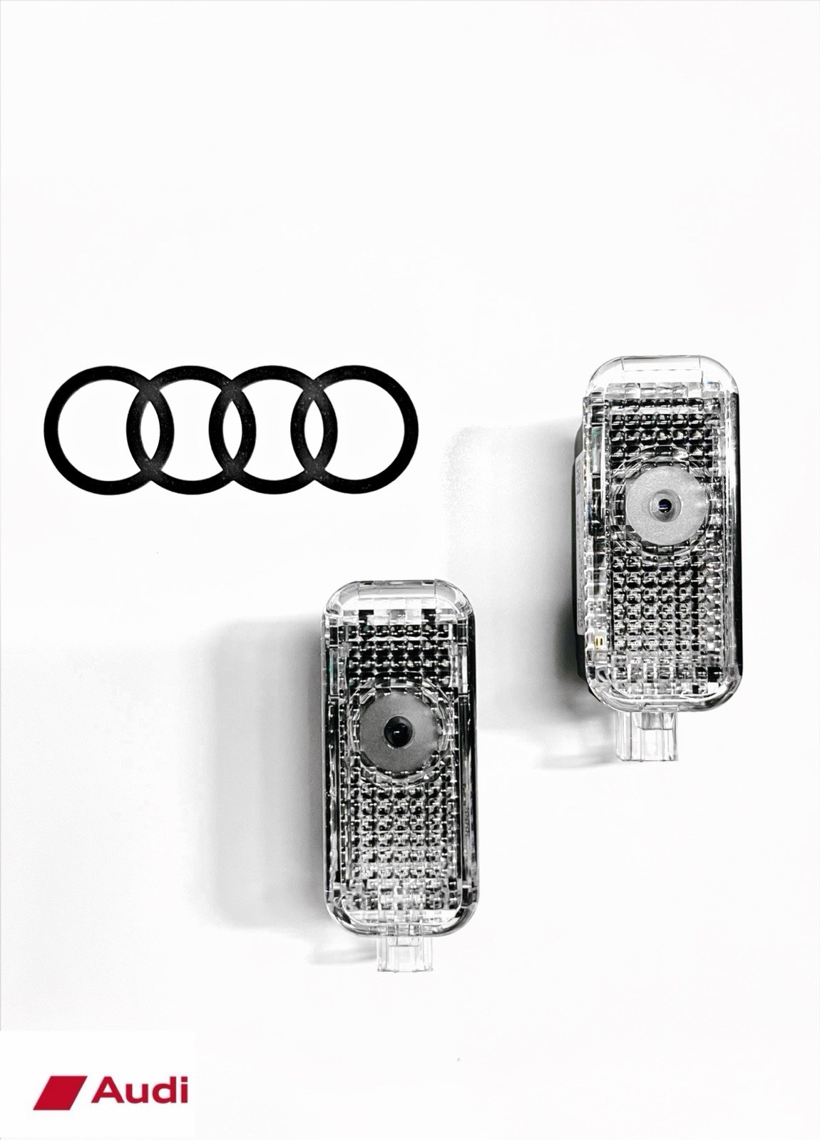 AUDI BEAM RINGS-PUDDLE LIGHT'S NEW OEM. MSRP $285.99 SET OF TWO 4G00522133G