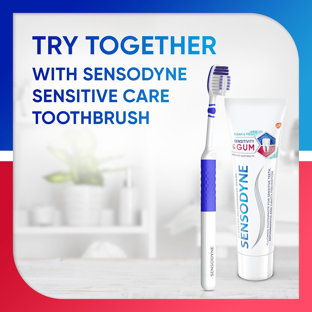 Sensodyne Sensitivity & Gum Sensitive Toothpaste for Gingivitis, Sensitive Teeth