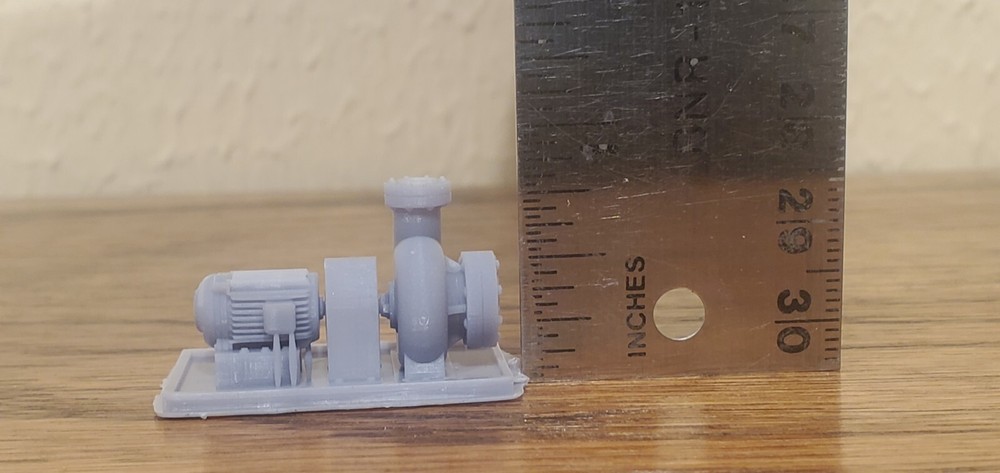 O Scale Centrifugal Pump and Motor - SMALL