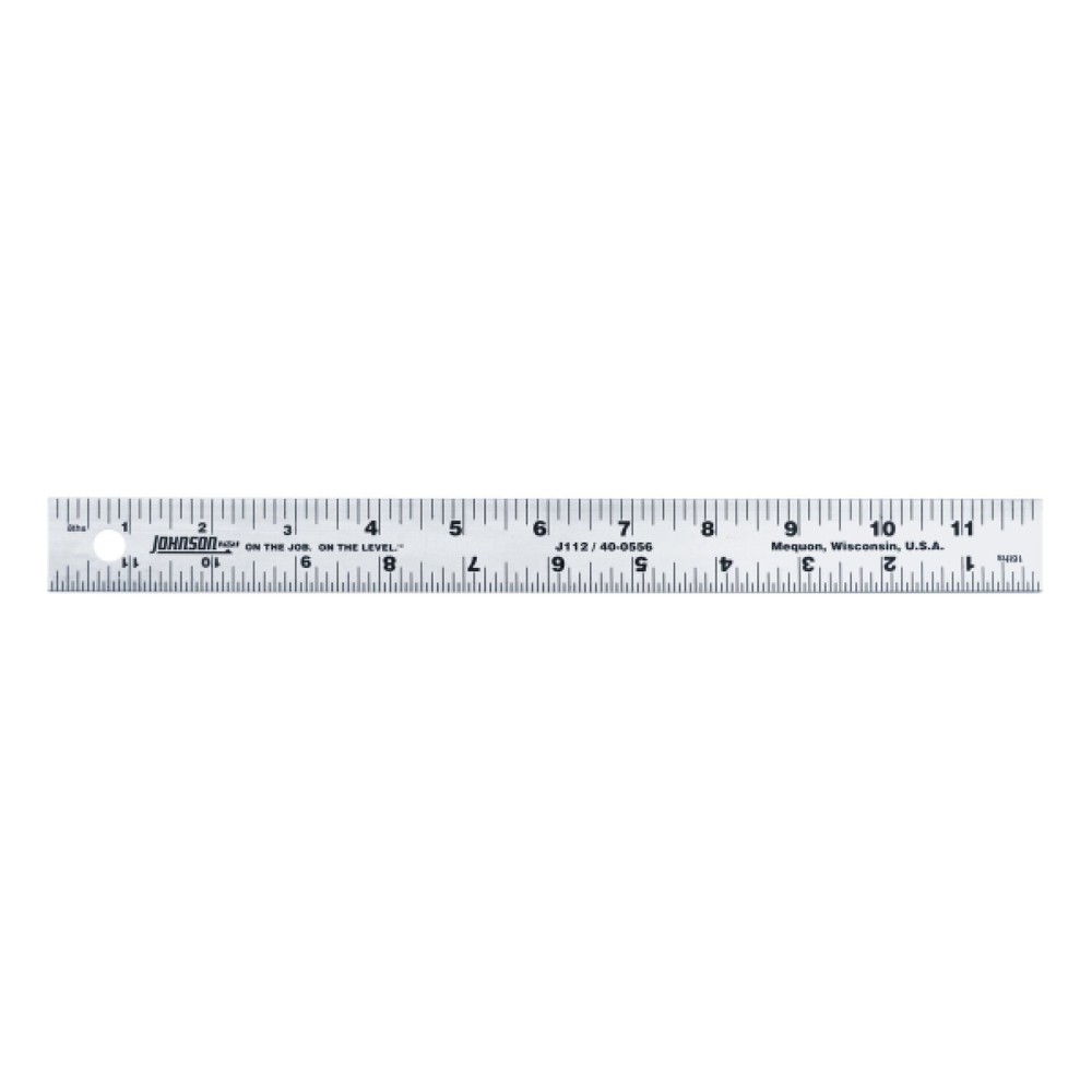 Johnson J112 12" Aluminum Rule