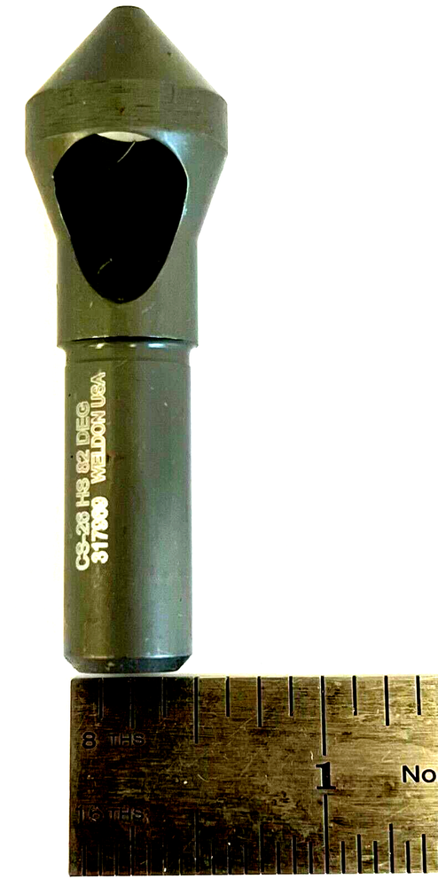 WELDON CS-26 .307" TO 25/32" RANGE 82 DEG ZERO FLUTE COUNTERSINK - USA