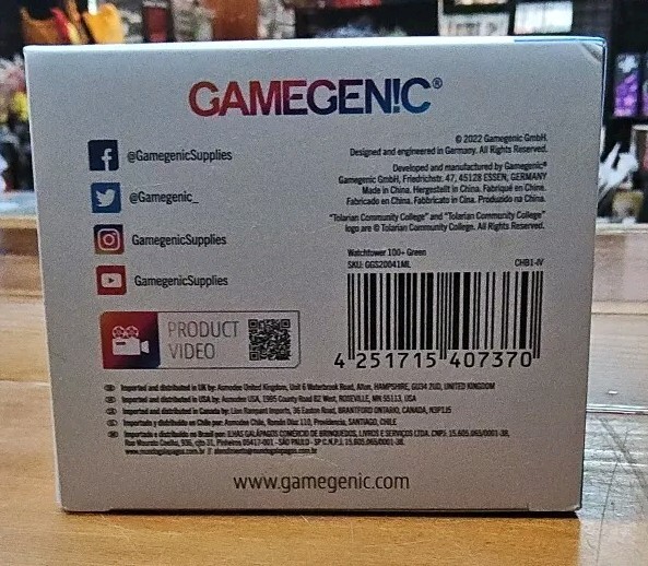 Gamegenic Watchtower Deck Box 100plus Green
