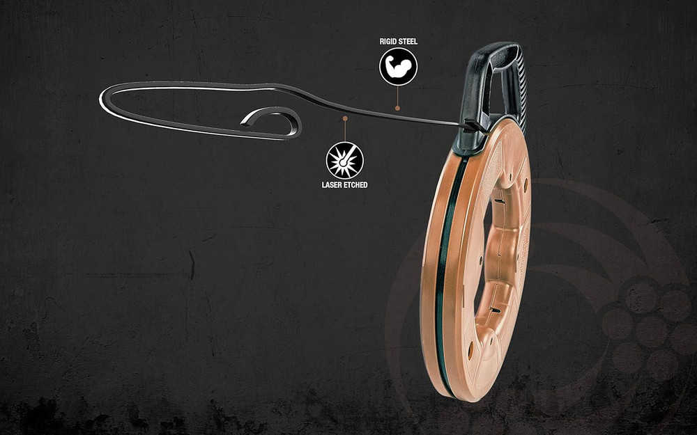 Fish Tape Tool 1/8-Inch Tempered Spring Steel Efficient Wire Pulling High-Impact