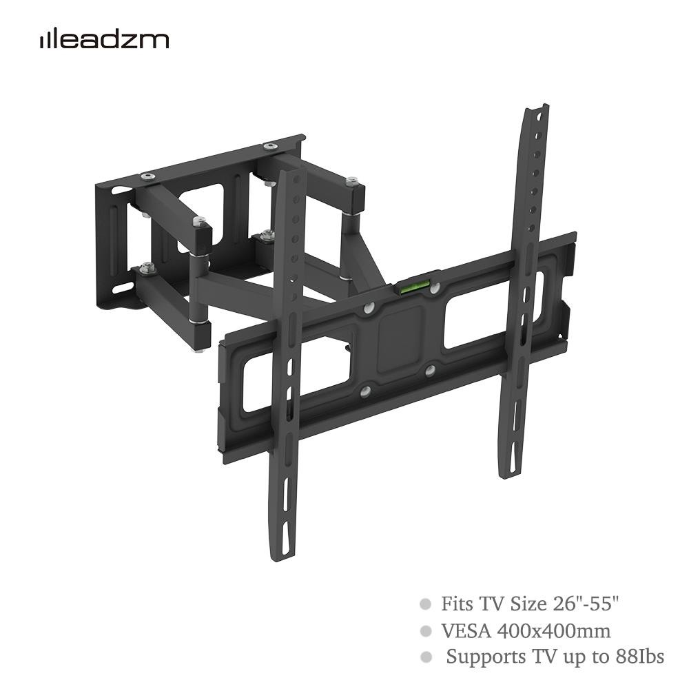 Leadzm Swivel Full Motion Screen Plasma TV Wall Mounted Bracket 26-55" Durable