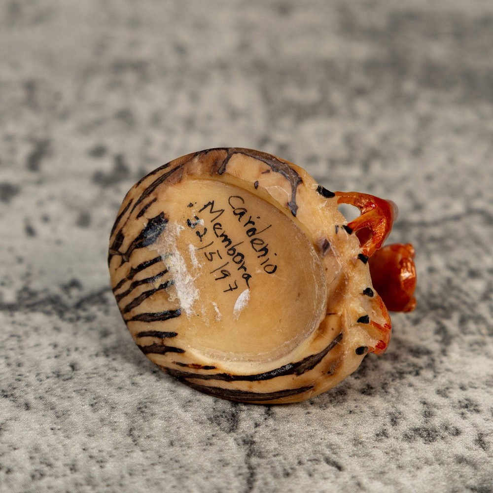 Super Weird Fully Undercut Frog Tagua Carving