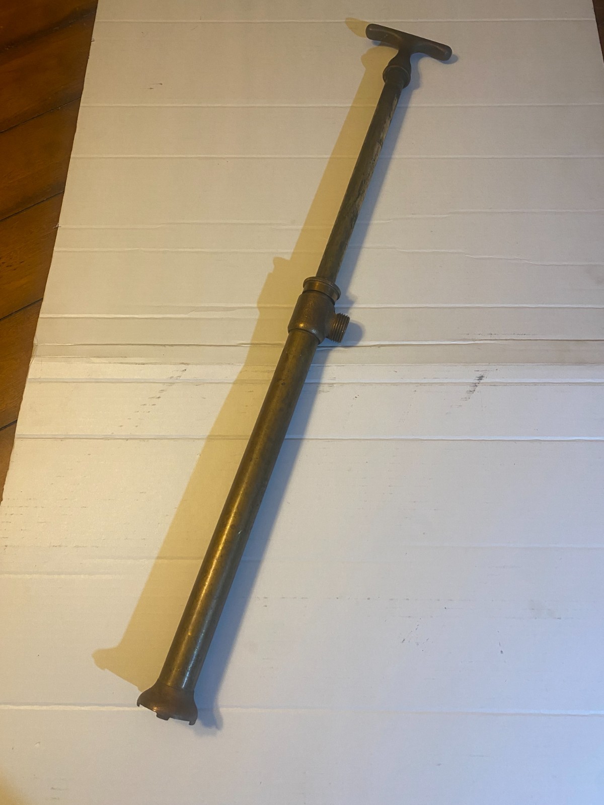 Vintage Maritime Antique Brass and Copper Hand Bilge Pump