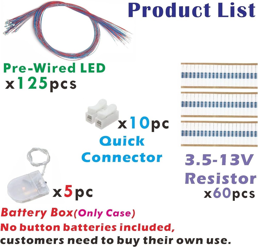 Beginner Model Building Essentials - Pre-Wired Micro LEDs
