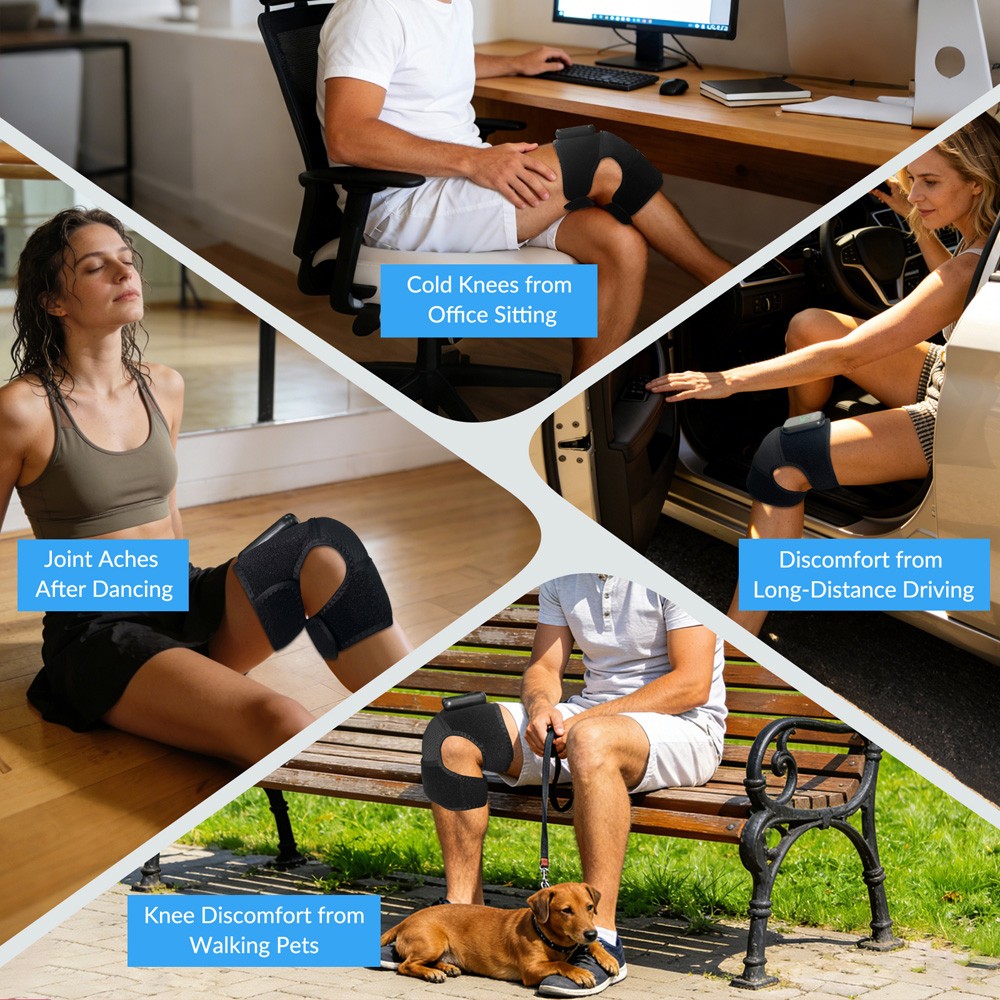 Wireless Electric Multi-Joint Massager Adjustable Heat Vibration Relief Device