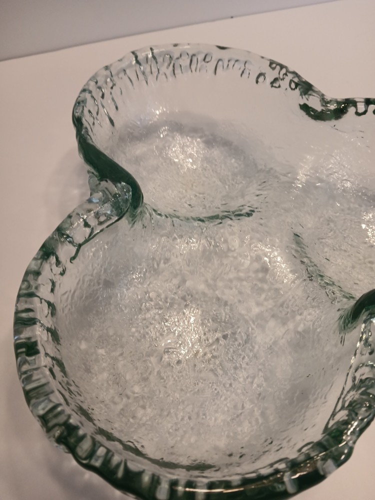 MCM GREEN GLASS DISH