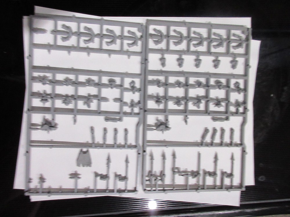Warhammer Orc Goblin Wolf Rider Bits on Sprue