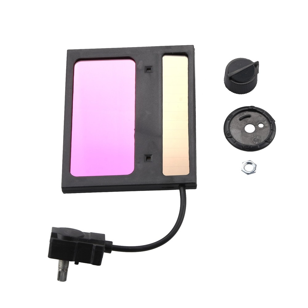 Solar Automatic On/Off Darkening Welding Helmet Len Filter + Protortion Sheet E