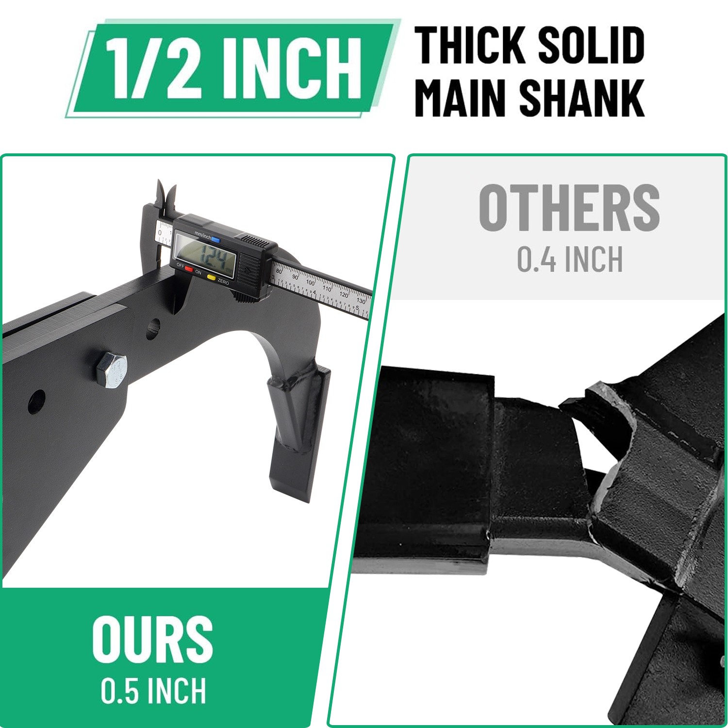 Hitch Mounted Trencher Heavy Duty Subsoiler Hitch Lawn Ripper for ATVUTV Tractor