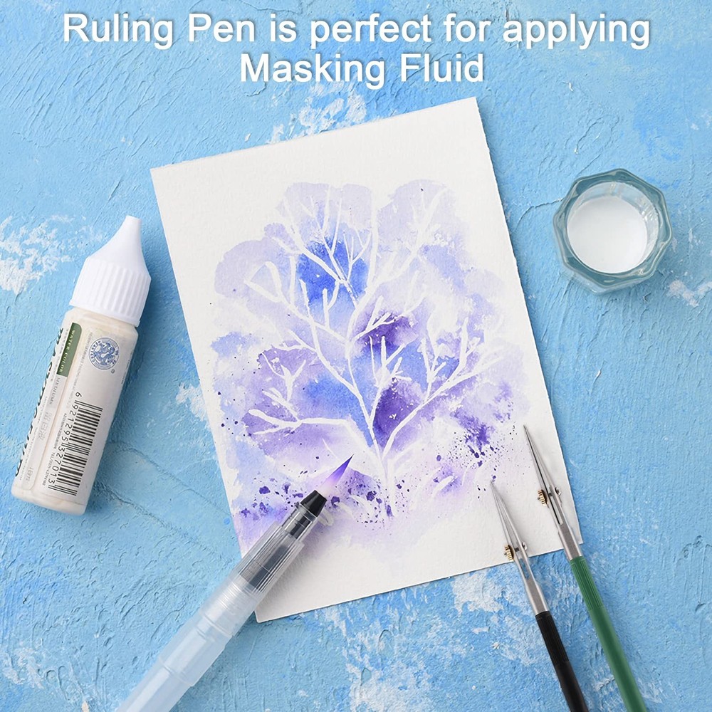 LOONENG Ruling Pen for Masking Fluid, Perfect Fine Line Drawing, Technical Ca...
