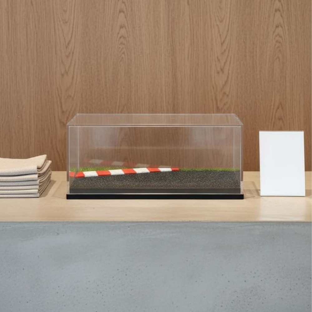 1:64 Scale Model Car Display Case Dustproof Display Scene Display Box