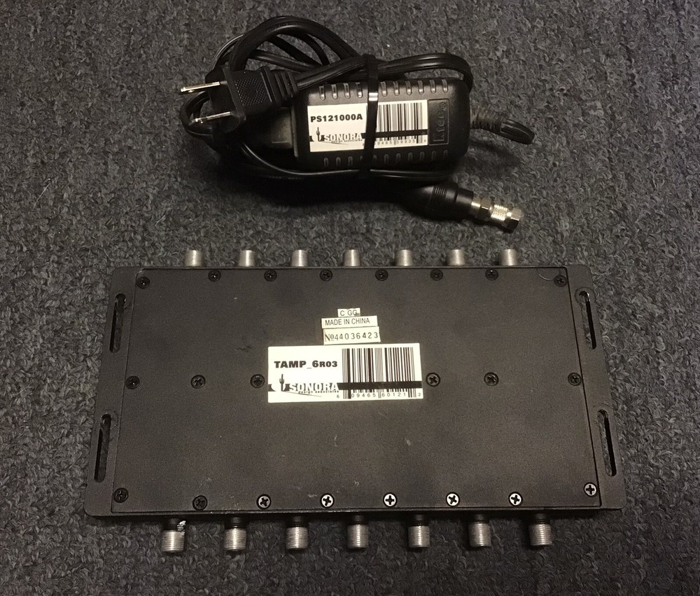 SONORA DESIGN TAMP 6 R03 TRUNK AMPLIFIER DIRECTV AMPLIFIER 6 Input USED