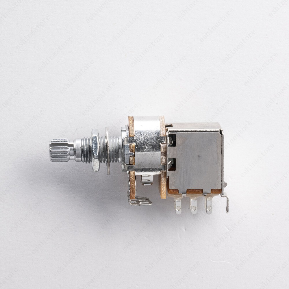 4 Pcs Guitar Push Pull Pot 18-Split Long Shaft switch, A/B/250/500K Tone Volume