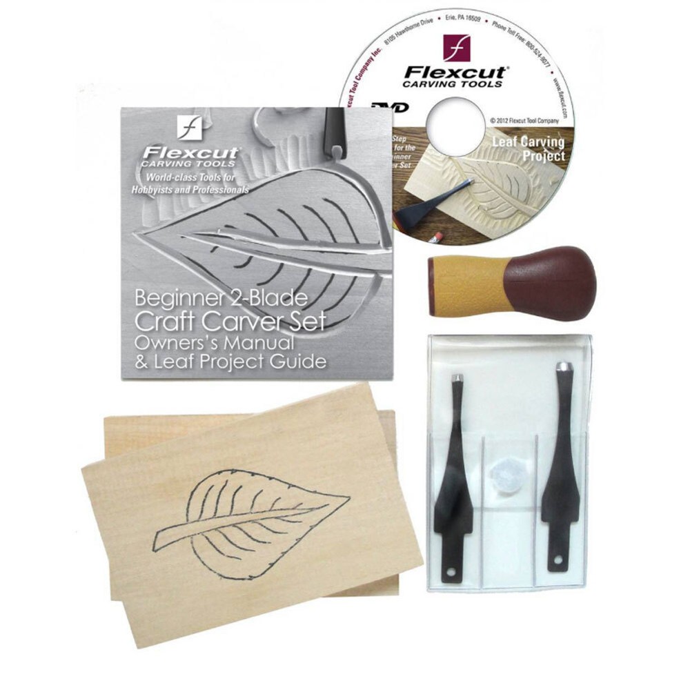 FLEXCUT Beginner 2-Blade Craft Carver Set (SK111)