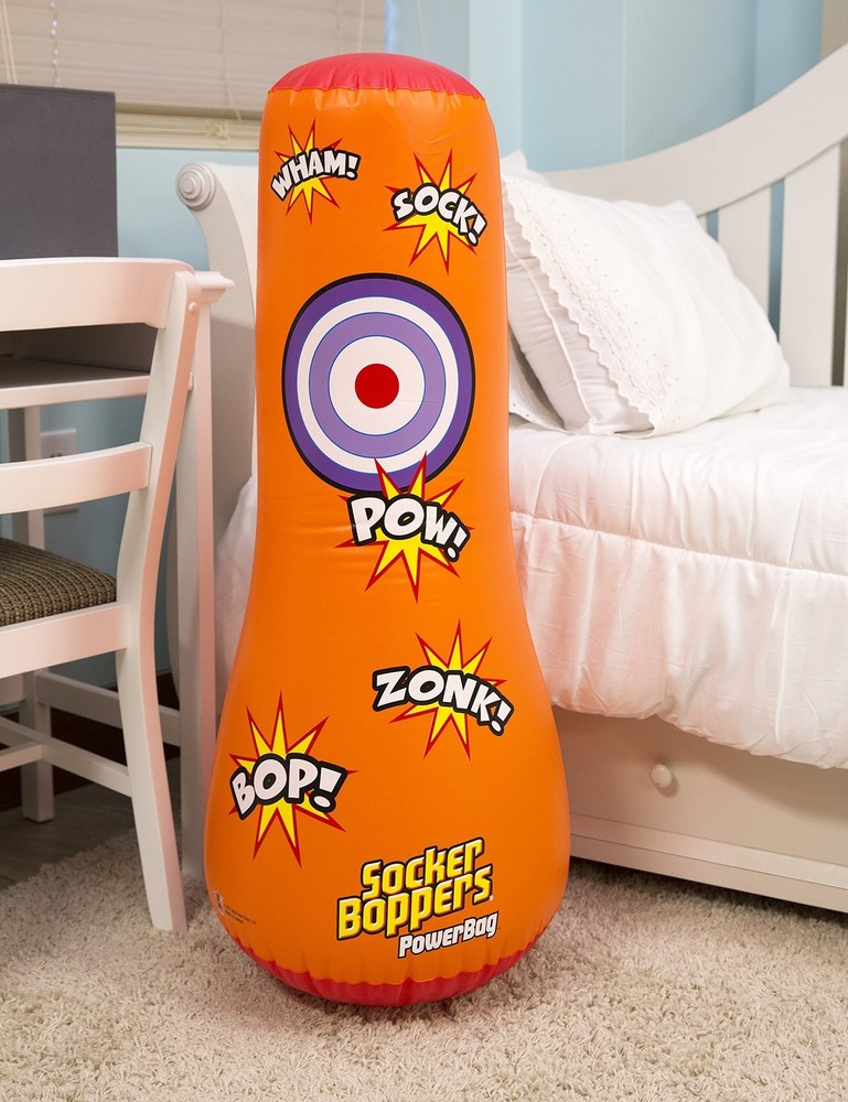 Socker Bopper Power Bag Standing Inflatable Punching for 1 EA, Orange