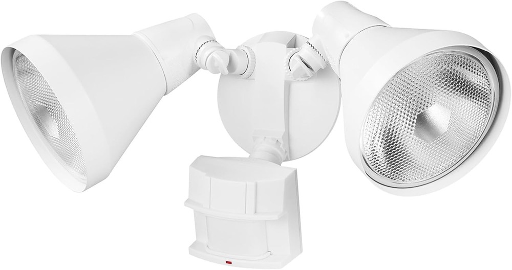 Motion Activated Outdoor Security Light w/ 180° Motion Detection - White