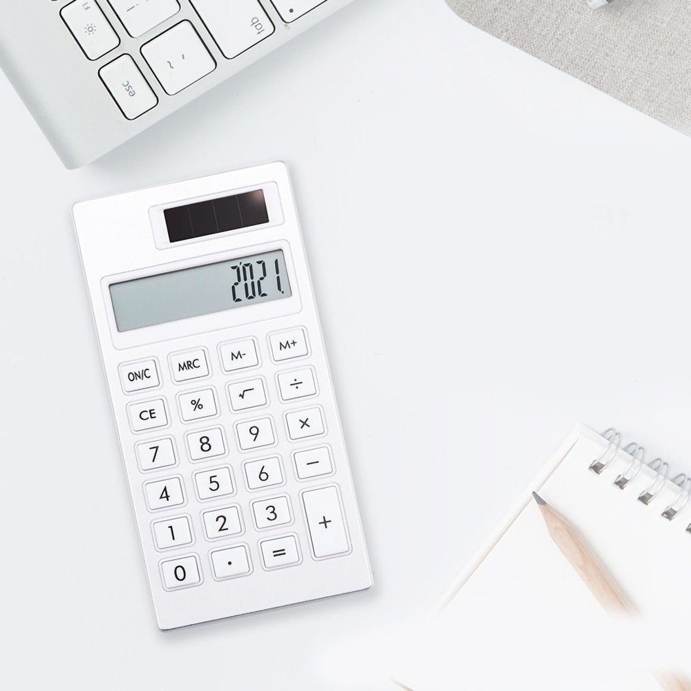Hot Solar Calculator12 Basic Standard Calculator For Students Office Use (White)