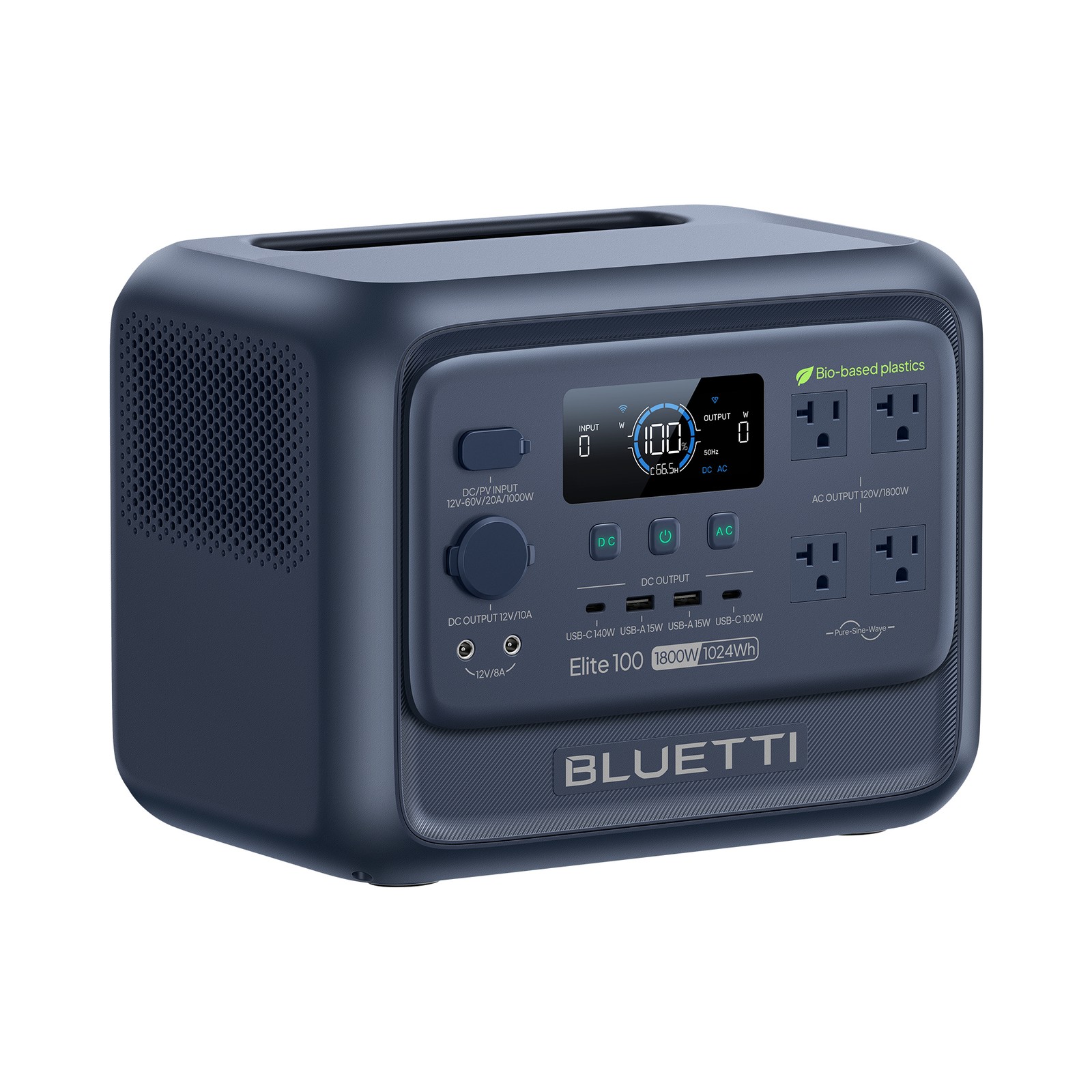 BLUETTI Elite 100 V2 Bio-based 1024Wh 1800W Portable Power Station for Outdoors