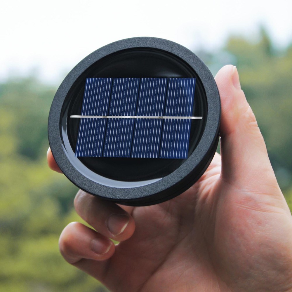 4 Pack Solar Light Replacement Top, 3.23inch-4p, Black