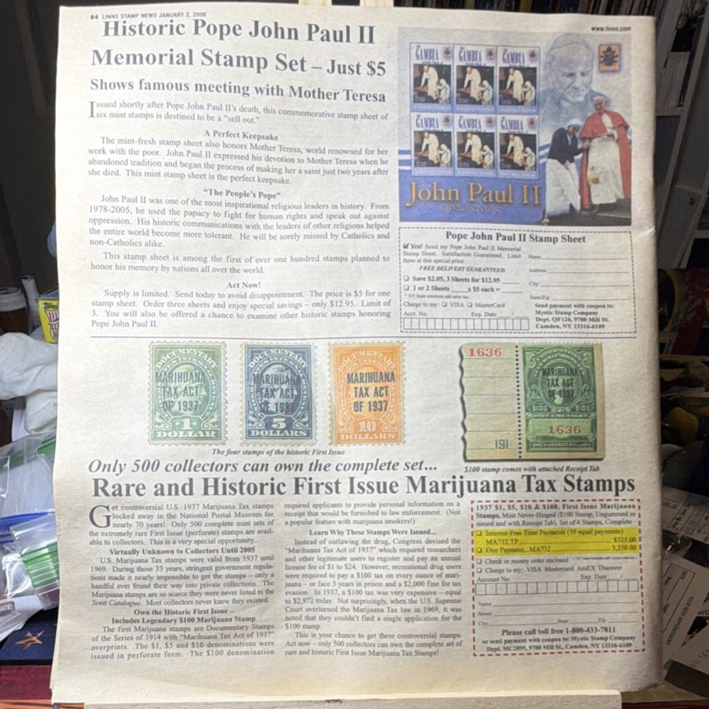 Linn's Stamp News Publication January 2 & 7, 2006 Issues