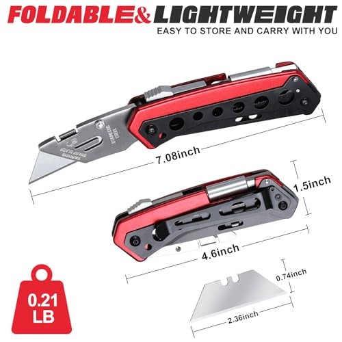 Utility Multitool Knife, Box Cutter, EDC, Work Men Gifts-Without Engraving