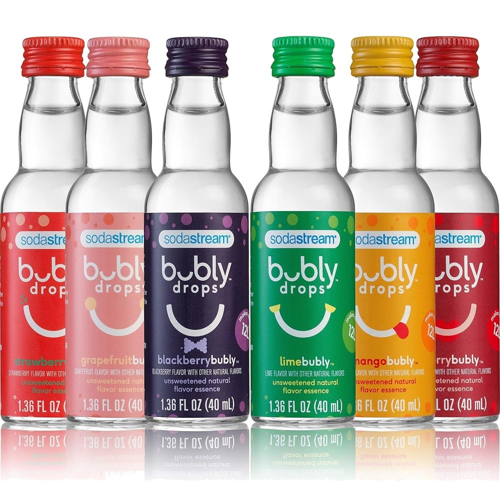 Bubly Fruit Drops Variety Pack, 6-Pack/