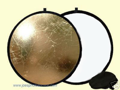 22" Gold/White Disc Reflector w/ Pouch